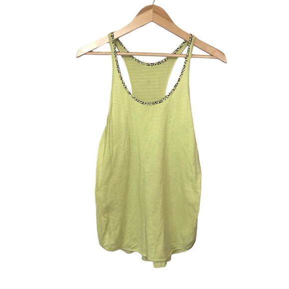 Lululemon What the Sport Singlet Tanks - size 4 - Heathered Clarity Yellow - Picture 1 of 8